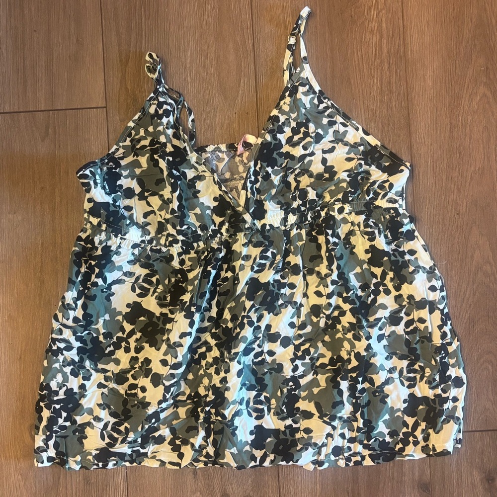 La Vie En Rose Camouflage Camisole Top